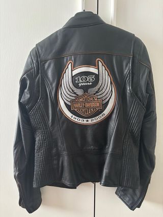 Giubbotto Donna Harley Davidson in pelle Nero