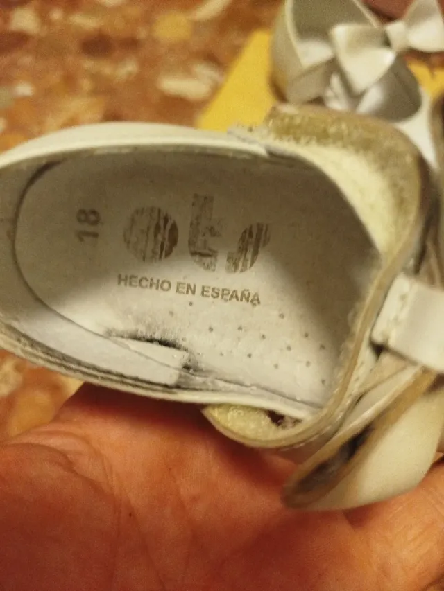 Zapatos niña vestir lazo.color porcelana