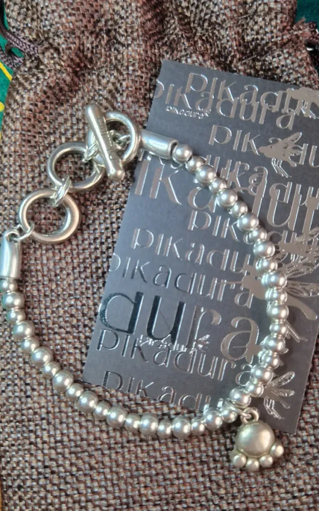 Pulsera Pikadura Huella Mascota Plata