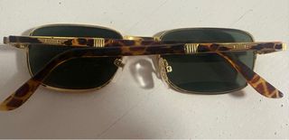 Gafas de sol vintage retro tortuga y oro unisex 