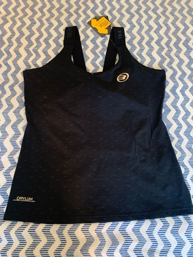 Camiseta Bullpadel Mujer Tirantes Negra