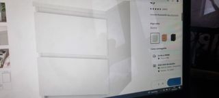 Tavolino IKEA MALM con 2 cassetti bianco