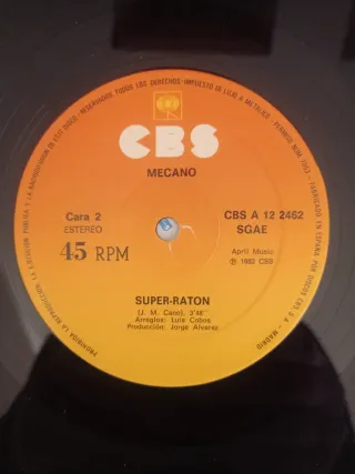 Disco Vinilo Supersingle Mecano - Maquillaje
