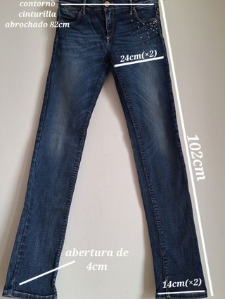 Jeans KOCCA Super Slim con Tachas y Swarovskis