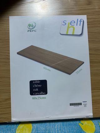 Estantería Self Roble 60x25cm Nueva
