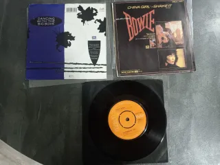 David Bowie, lote 9 vinilos single 7"