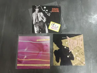 David Bowie, lote 9 vinilos single 7"