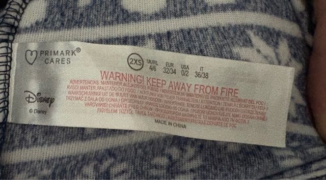 Pigiama Disney Primark Natalizio