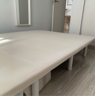 Somier tapizado 135cm beige