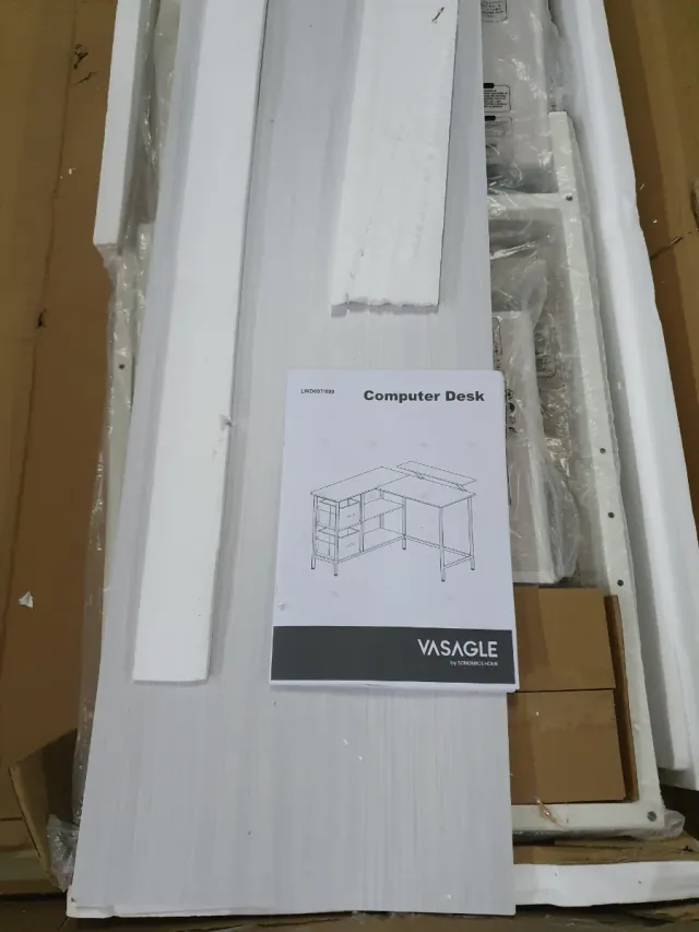 Escritorio VASAGLE L Blanco Arce