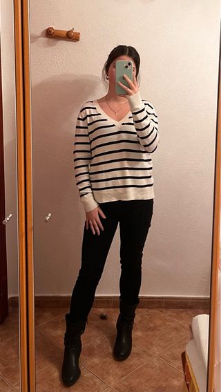 Jersey rayas blanco y negro