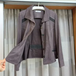 Casaco Christine Laure Castanho Tamanho XL