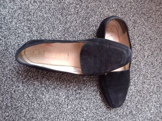 Mocassini Valentino in velluto nero 39