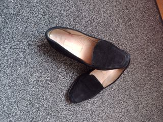 Mocassini Valentino in velluto nero 39