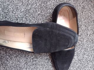 Mocassini Valentino in velluto nero 39