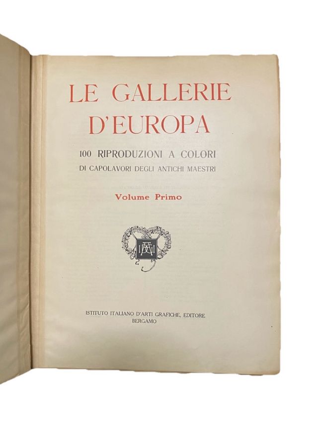 Libro antico Le Gallerie d'Europa 1890-1910