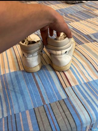 Scarpe alte bianche stile street