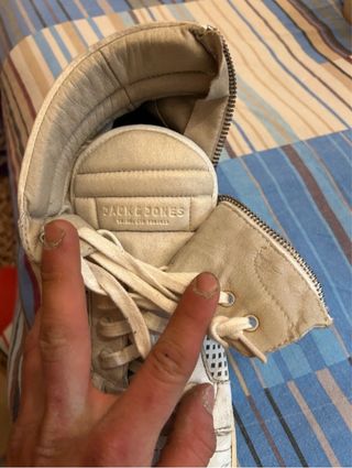 Scarpe alte bianche stile street