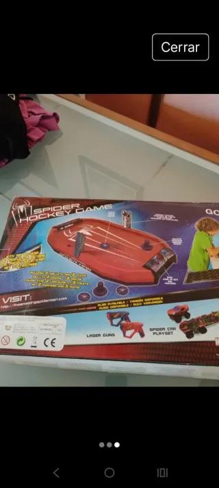 Juego de Hockey de Mesa Spiderman