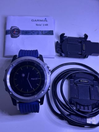 Garmin Fenix 3 HR Smartwatch Azul/Plata