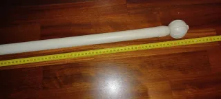 Barra cortina beige 155 cm - Solo venta en persona