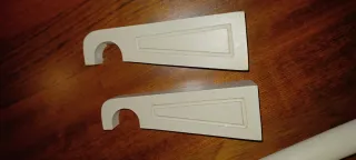 Barra cortina beige 155 cm - Solo venta en persona