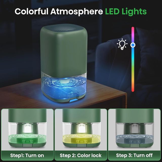 Deshumidificador Eléctrico 900ML LED