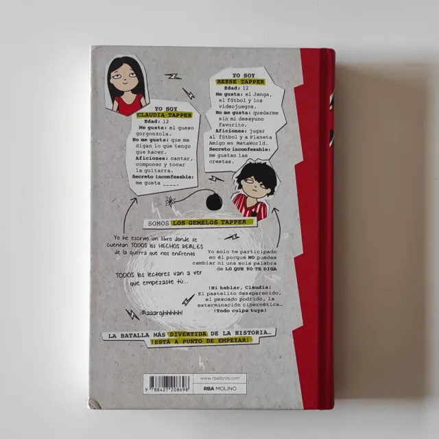 Libro los gemelos tapper de declaran la guerra