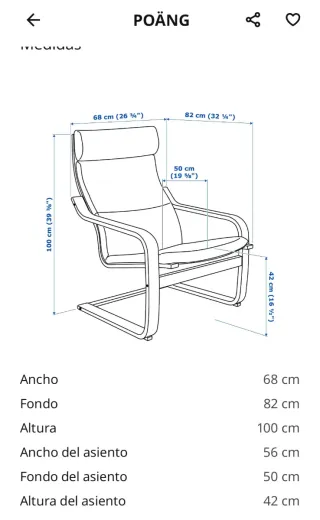 Butaca Pöag Ikea Gris