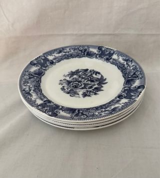 5 Platos Llanos Arcopal Rivanel Azul