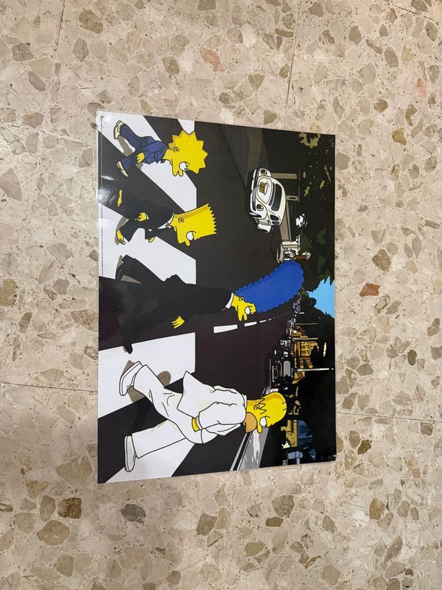 Póster Los Simpson Abbey Road