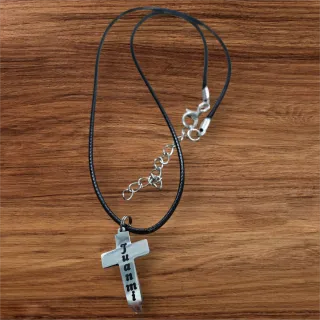 Colgante Cruz Acero hombre