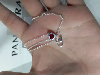 Conjunto .  Corazón Rojo y Plata