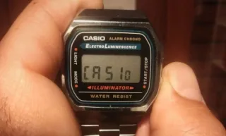 Casio A168 Plata Digital
