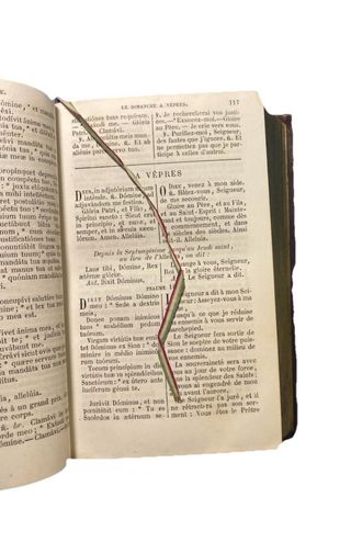 Libro antico 1868 Paroissien Romain