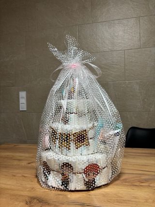 TARTA DE PAÑALES ( distintos tamaños )