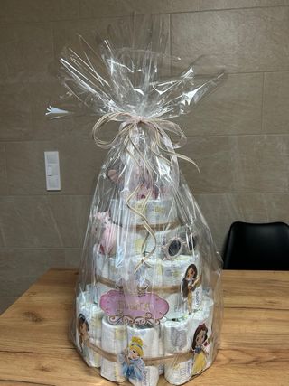 TARTA DE PAÑALES ( distintos tamaños )