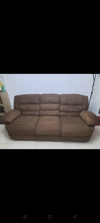 Sofá de 3 plazas, reclinable