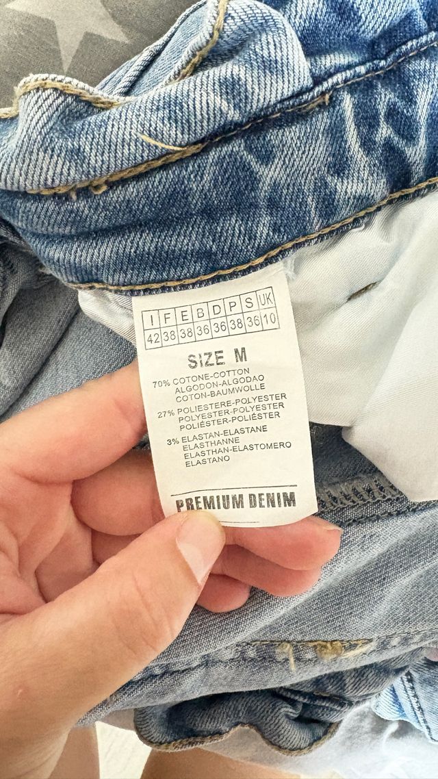 Shorts vaqueros de cintura alta