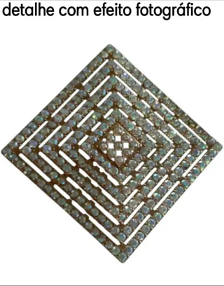 Cinto elástico preto com strass