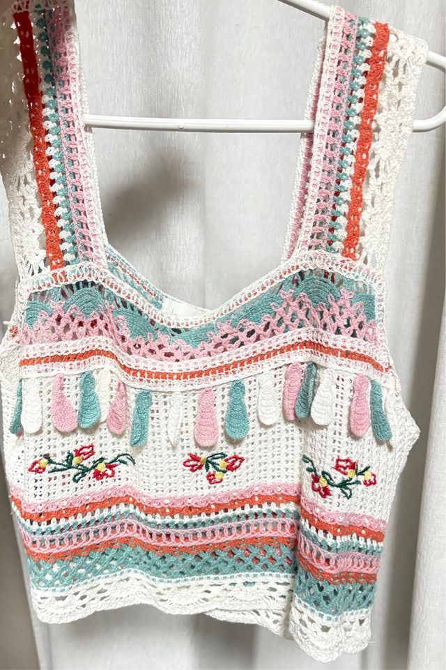 Top Crochet Multicolor