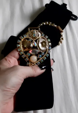 Cinto elástico largo - Coração de Viana