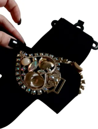 Cinto elástico largo - Coração de Viana