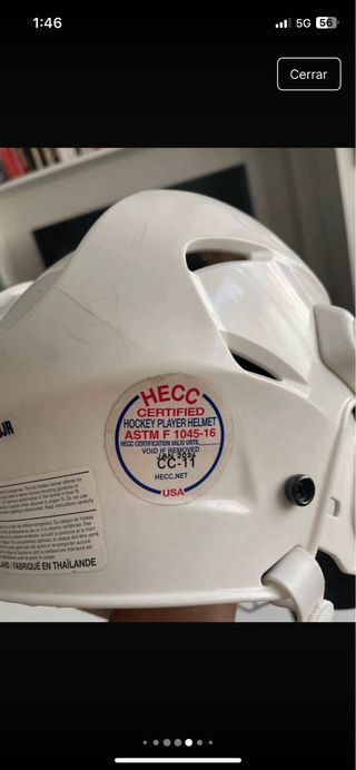 Casco de Hockey Bauer con Rejilla