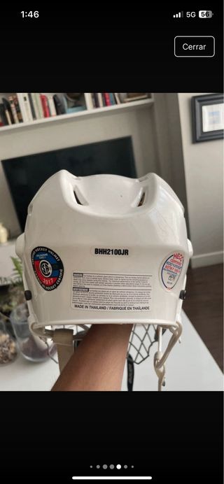 Casco de Hockey Bauer con Rejilla