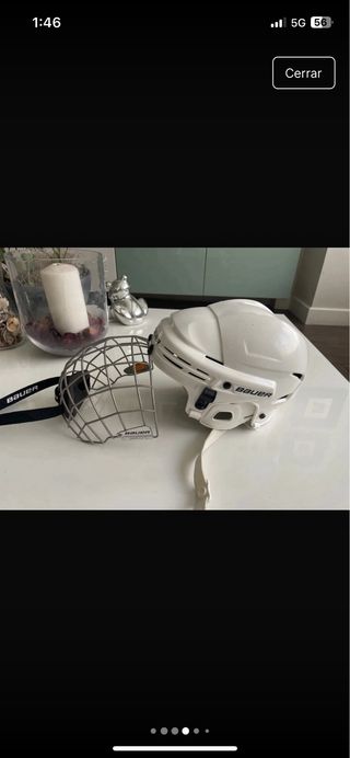 Casco de Hockey Bauer con Rejilla