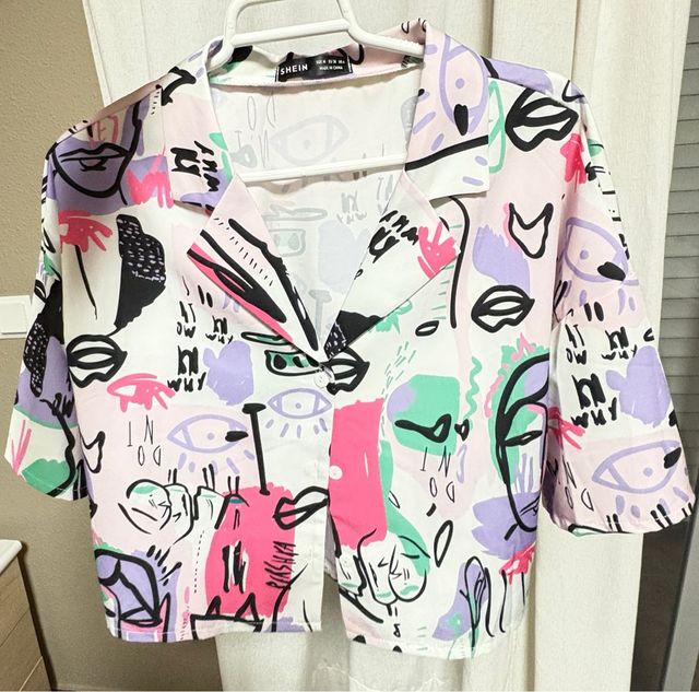 Camisa SHEIN multicolor talla M