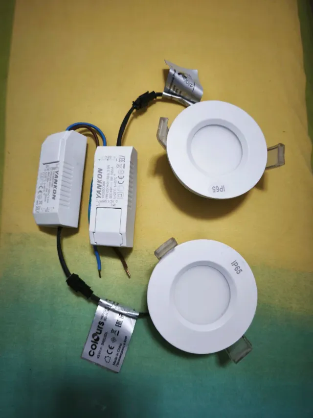 2 Focos LED Empotrables 5W IP65