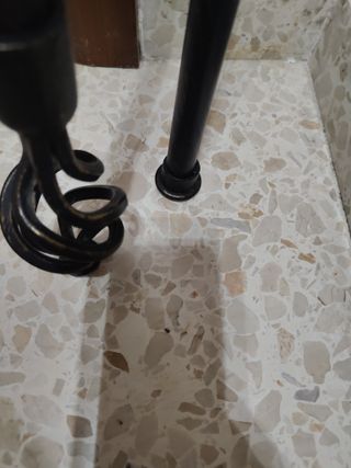 Barras Cortina Forja Negra y Marrón