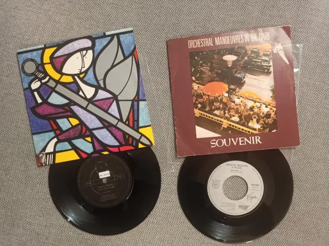 OMD, lote 2 vinilos single